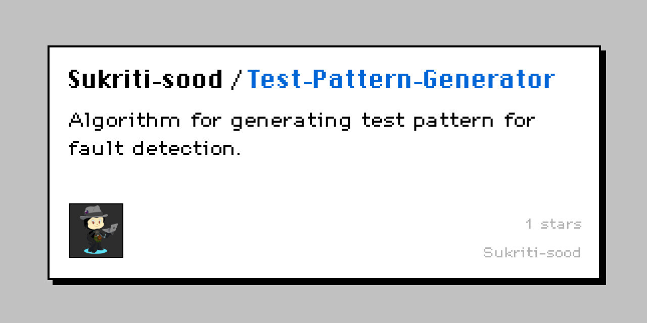 Test Pattern Generator